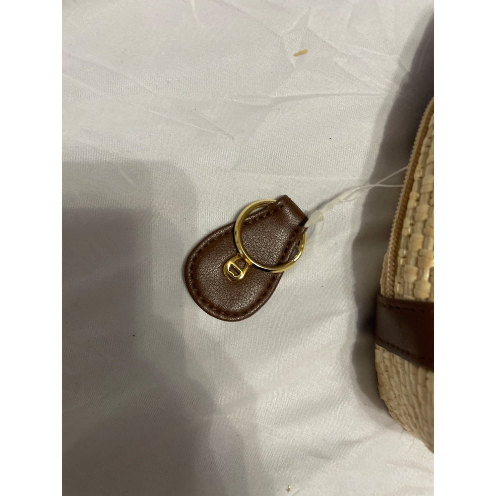 Etienne Aigner Handbag Women's Beige‎ Woven Straw Shoulder Strap Bag - Picture 6 of 8